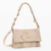 Borsa media con patta ricamata