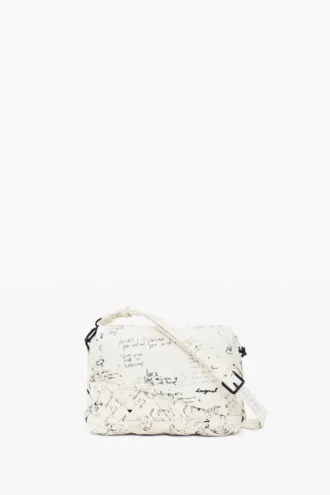 Borsa media con scritte