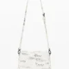 Borsa media con scritte