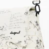 Borsa media con scritte