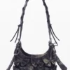 Borsa media in cotone con fiocco