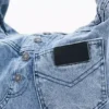 Borsa media in denim