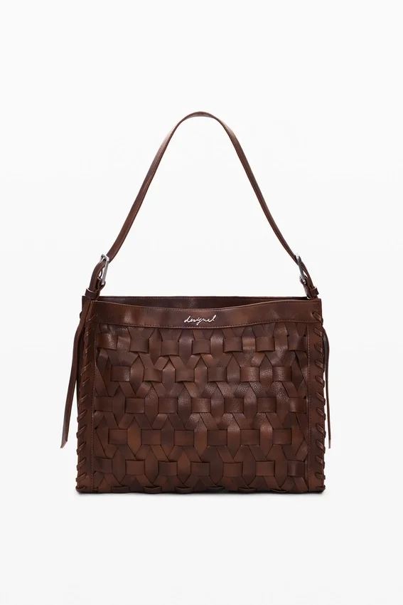 Borsa media intrecciata Borsa media intrecciata