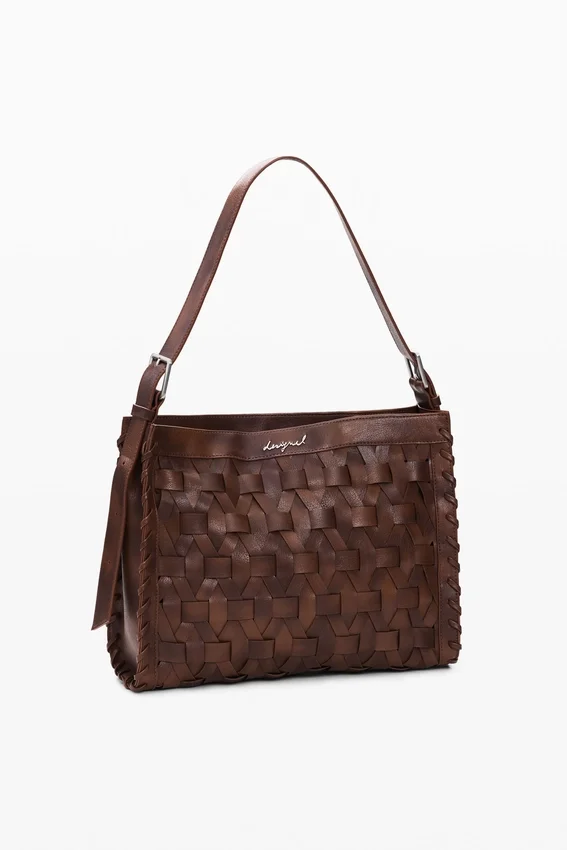 Borsa media intrecciata Borsa media intrecciata