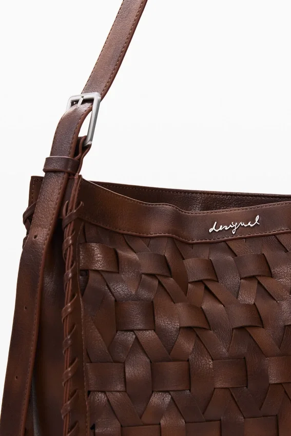 Borsa media intrecciata Borsa media intrecciata