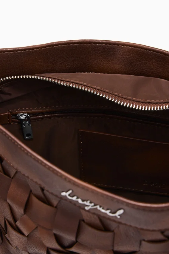 Borsa media intrecciata Borsa media intrecciata