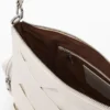 Borsa media intrecciata con logo