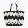 Borsa media reversibile in twill