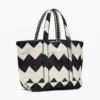 Borsa media reversibile in twill