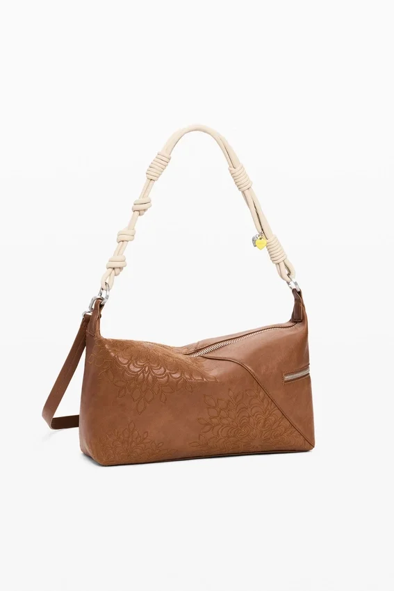 Borsa media ricamata Borsa media ricamata