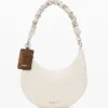 Borsa ovale media con goffratura