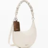 Borsa ovale media con goffratura