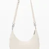 Borsa ovale media con goffratura