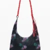 Borsa ovale media con texture
