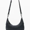 Borsa ovale media goffrata