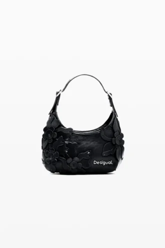 Borsa piccola con applicazioni floreali