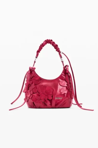 Borsa piccola con applicazioni floreali