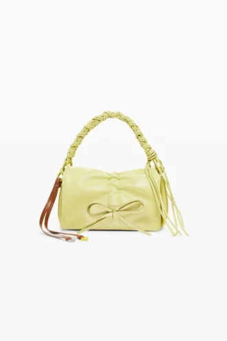 Borsa piccola con fiocco lucido
