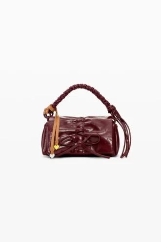 Borsa piccola con fiocco lucido