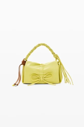 Borsa piccola con fiocco lucido