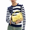 Borsa piccola con fiocco lucido