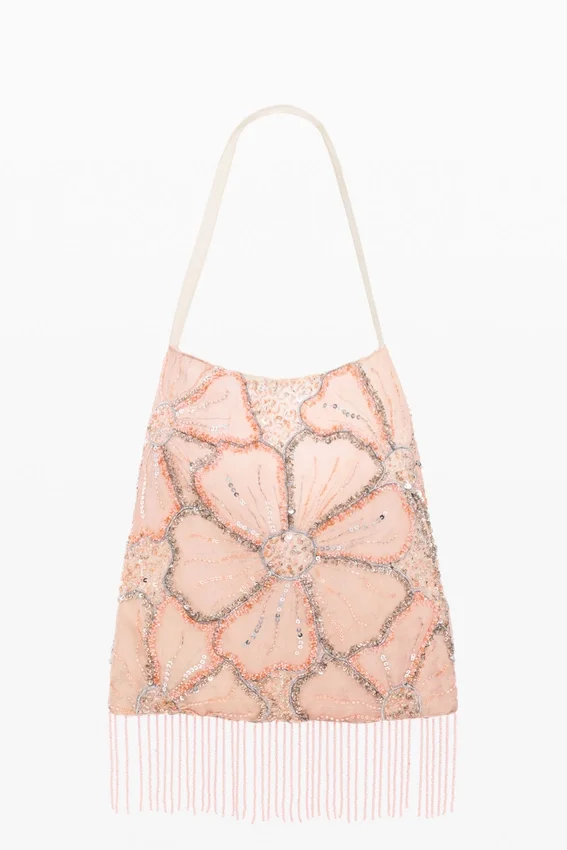 Borsa shopping a motivi floreali Borsa shopping a motivi floreali