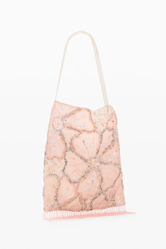 Borsa shopping a motivi floreali Borsa shopping a motivi floreali