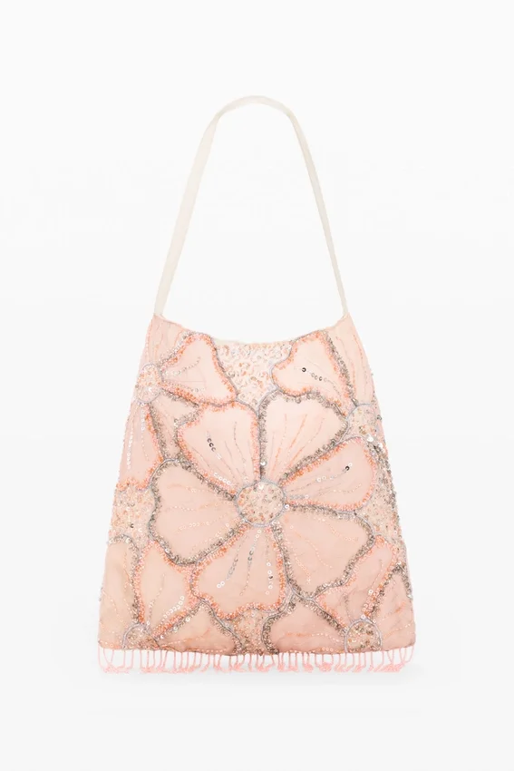 Borsa shopping a motivi floreali Borsa shopping a motivi floreali