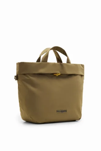 Borsa tote reversibile in nylon L