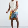 Boxer da bagno stampato