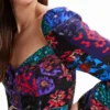 Camicetta a corsetto Patchwork
