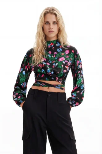 Camicetta corta a fiori di M. Christian Lacroix