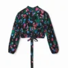 Camicetta corta a fiori di M. Christian Lacroix