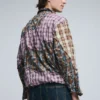 Camicia a quadri con toppe a maniche lunghe