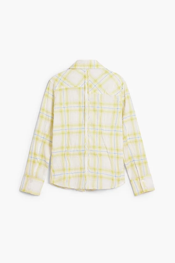 Camicia a quadri con volant Camicia a quadri con volant