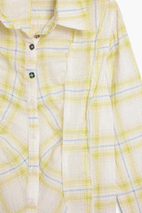 Camicia a quadri con volant Camicia a quadri con volant