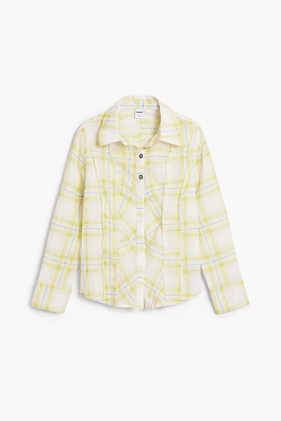 Camicia a quadri con volant Camicia a quadri con volant