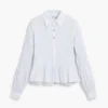 Camicia a righe arricciata