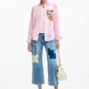 Camicia a righe con motivo cartolina Camicia a righe con motivo cartolina