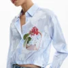 Camicia corta stampata