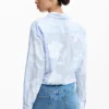 Camicia corta stampata