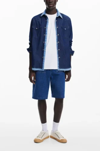 Camicia in denim Patchwork Camicia in denim Patchwork