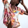 Camicia tropicale a maniche corte