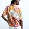 Camicia tropicale a maniche corte