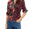 Camicie a fiori con arricciature