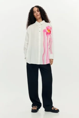 Camicie a fiori lucide