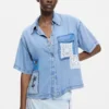 Camicie a maniche corte patchwork