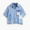 Camicie a maniche corte patchwork