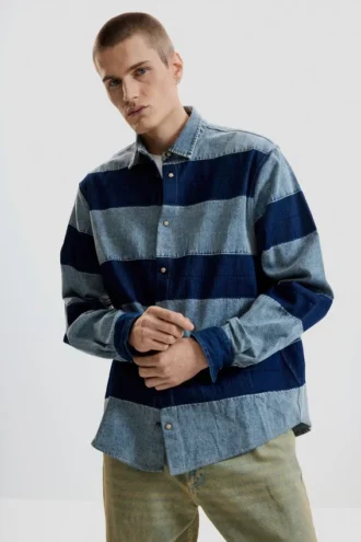 Camicie a righe in denim