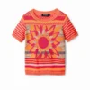 Camicie con fiore in maglia